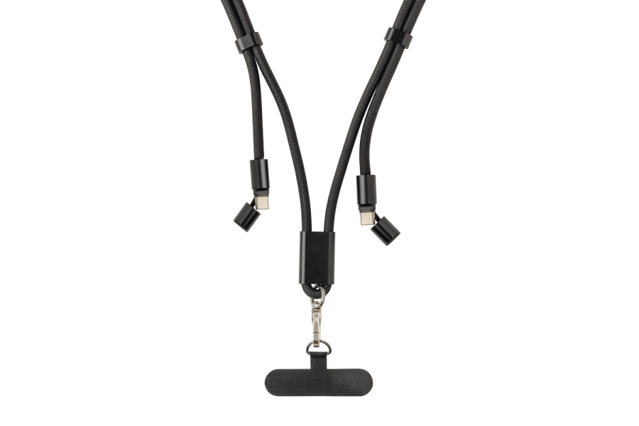 LoopAmp verstellbares 60W Telefonkabel aus RCS rPET: Metallplatte