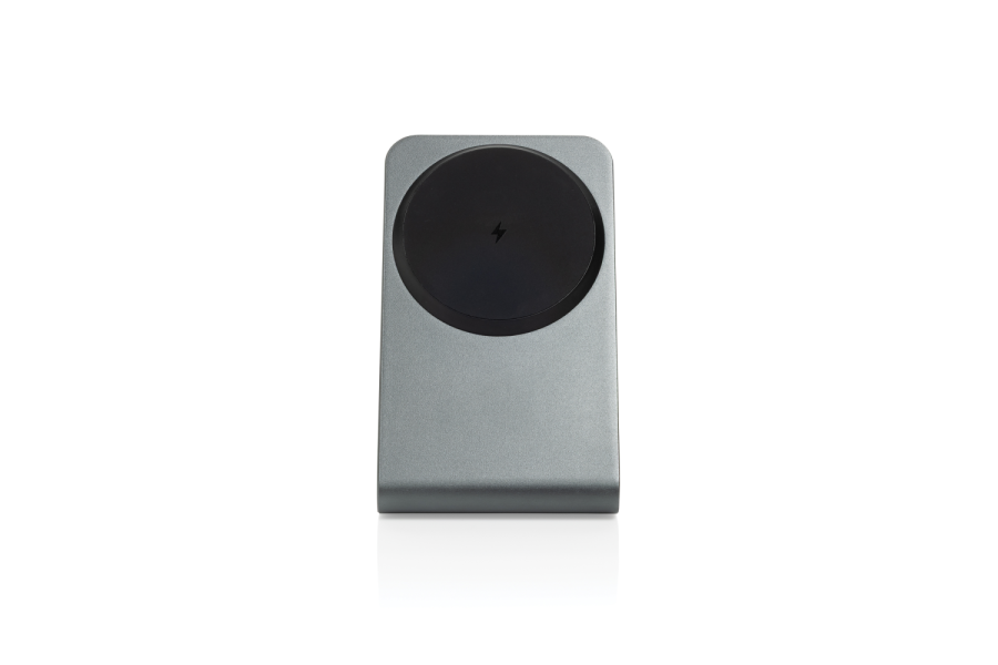 Terra Aluminium 15W magnetischer Wireless-Charger: Vorderseite des Gegenstands nach unten