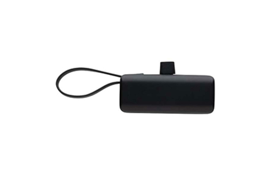 Batterie externe Powerlink de 3000 mAh en plastique recyclé RCS avec connecteur USB-C: Arrière du produit
