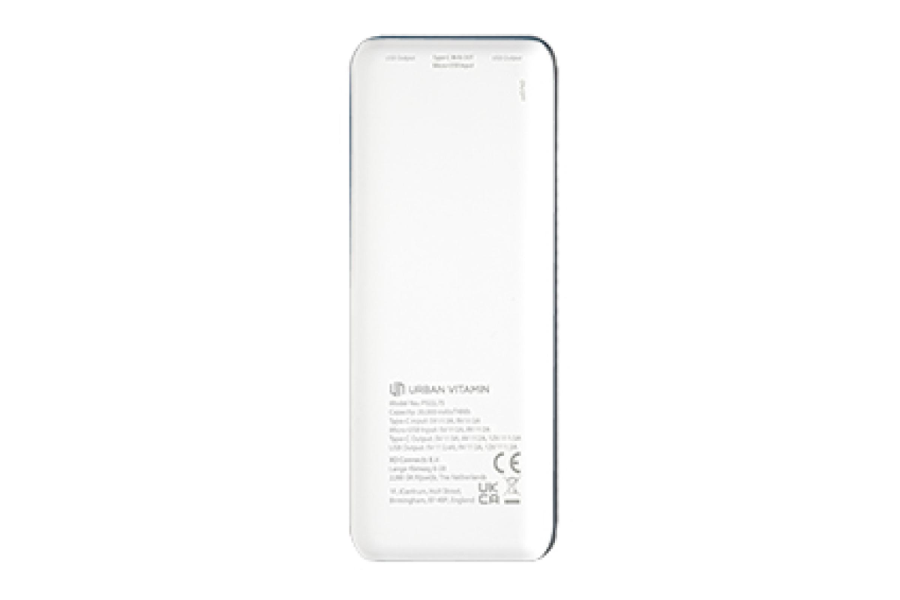 Urban Vitamin Pasadena 20 000 mAh 18W PD maitinimo blokas: prekė atgal