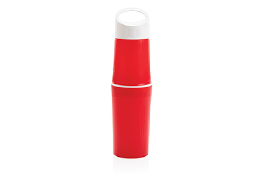 BE O Bottle, Wasserflasche Made In EU: Vorderseite des Gegenstands nach unten