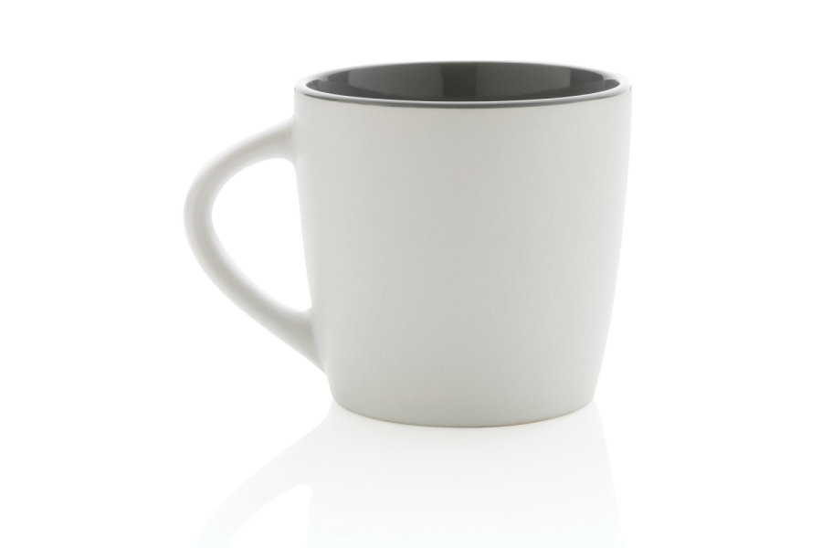Ceramic mug with coloured interior, 300 ml: item back