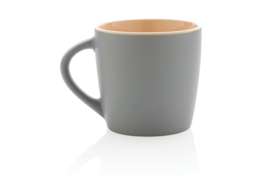 Ceramic mug with coloured interior, 300 ml: item back