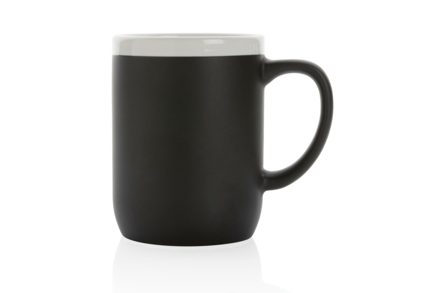 Keramiktasse mit weißem Rand, 300ml: Vorderseite des Artikels