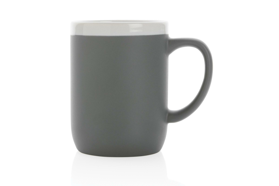 Keramiktasse mit weißem Rand, 300ml: Vorderseite des Artikels