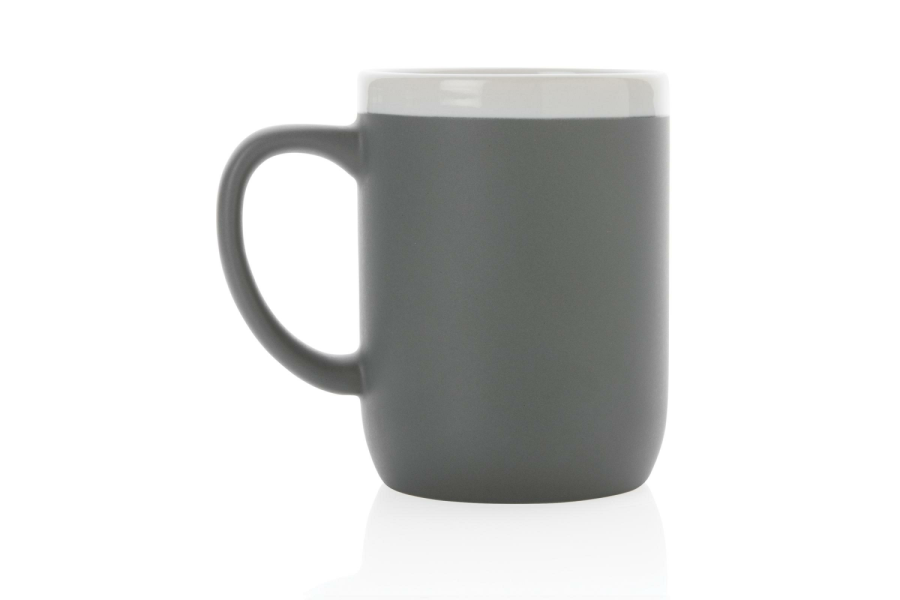 Keramiktasse mit weißem Rand, 300ml: Artikel zurück