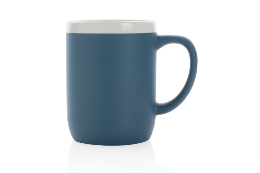 Keramiktasse mit weißem Rand, 300ml: Vorderseite des Artikels