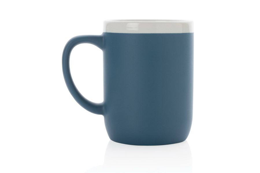 Keramiktasse mit weißem Rand, 300ml: Artikel zurück