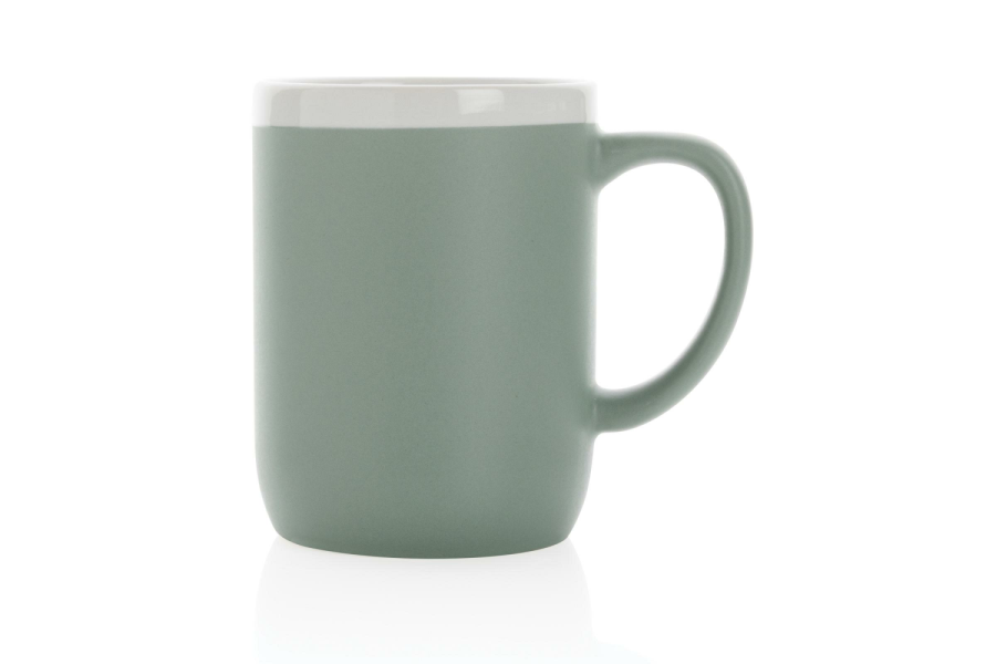 Keramiktasse mit weißem Rand, 300ml: Vorderseite des Artikels
