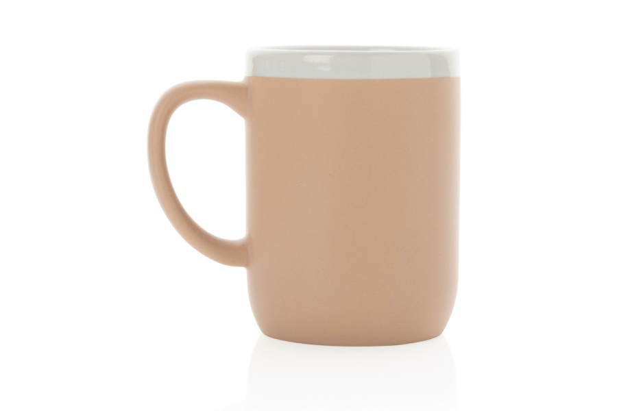 Keramiktasse mit weißem Rand, 300ml: Artikel zurück