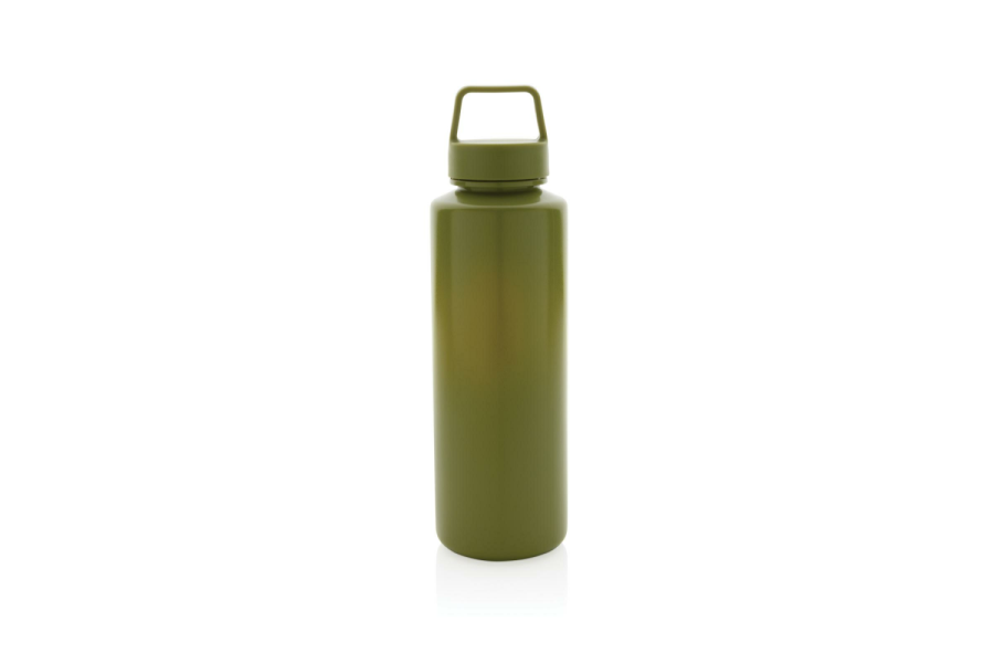 RCS certified recycled PP water bottle with handle: item front up