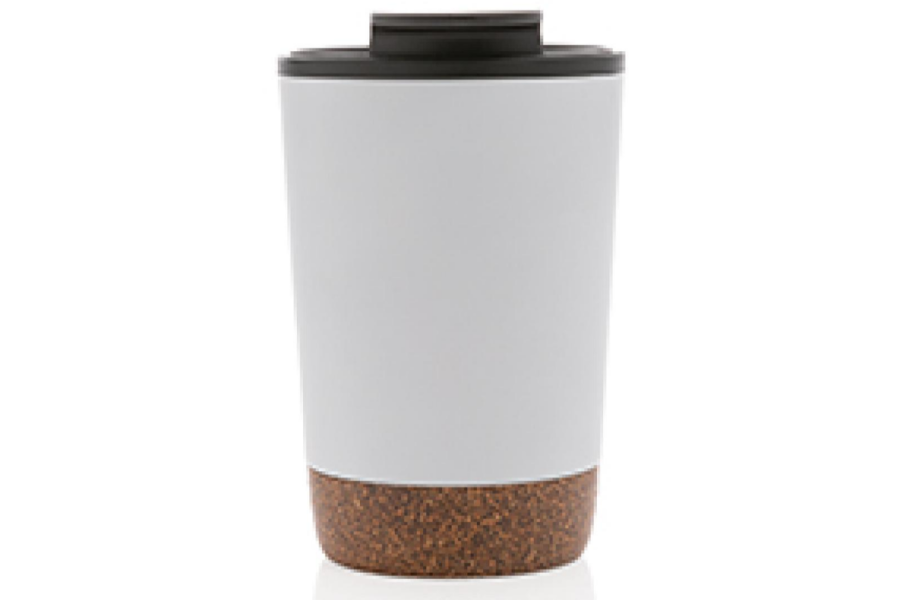 Taaskasutatud roostevabast terasest korgiga termokruus 300 ml logoga: eseme varundamine