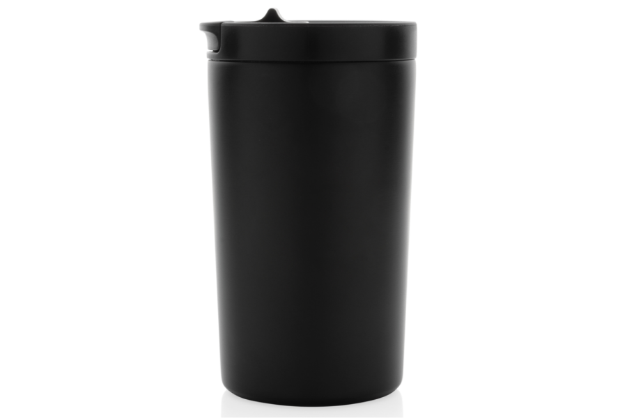 Mug isotherme sous vide à double paroi en acier inoxydable recyclé RCS, étanche et verrouillable: Article, à droite