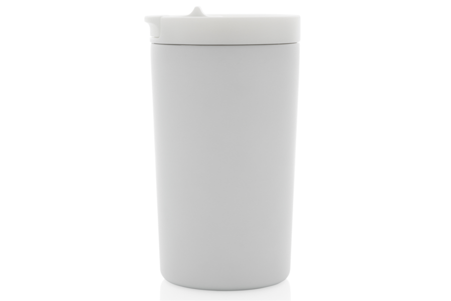 Mug isotherme sous vide à double paroi en acier inoxydable recyclé RCS, étanche et verrouillable: Article, à droite