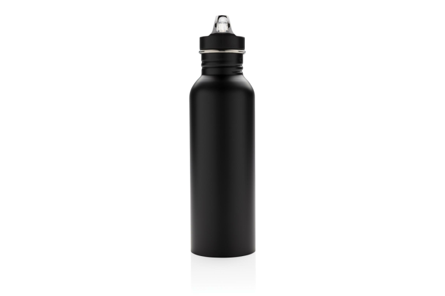 Gourde de sport Deluxe en acier inoxydable: Avant du produit, partie supérieure
