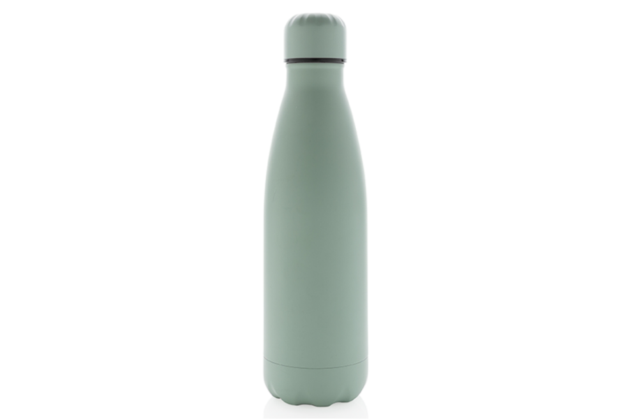 Gourde isotherme sous vide unie en acier inoxydable 500 ml: Avant du produit, au centre