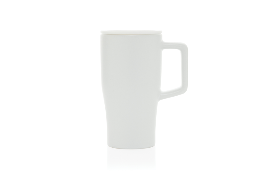 Keraaminen Luxe Quencher -muki kannella, 490 ml: esine etupuoli alaspäin