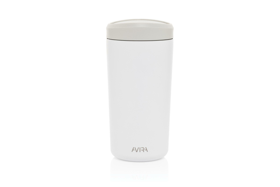 Avira Alix termosmugg med klicklock i RCS-återvunnet stål 400 ml: artikelns framsida