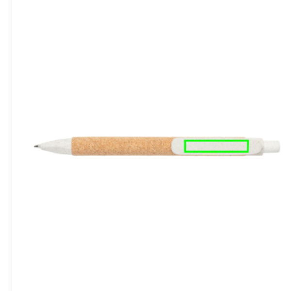 Stylo Write en paille de blé et liège: Clip