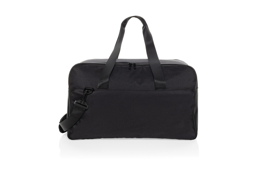 Swiss Peak Aware™ RPET 15.6 inch laptop weekend bag: item front