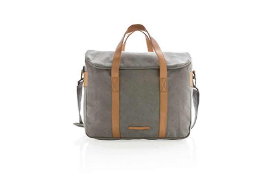 Płócienna torba na laptopa bez PVC: item front middle
