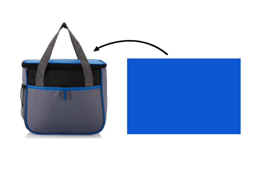 Sac isotherme: Dessus du produit