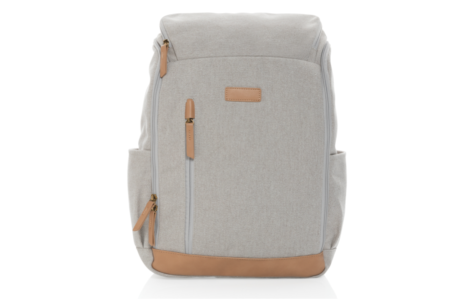 Impact AWARE™ 15" laptopryggsäck i 16 oz. återvunnen canvas: artikelns topp