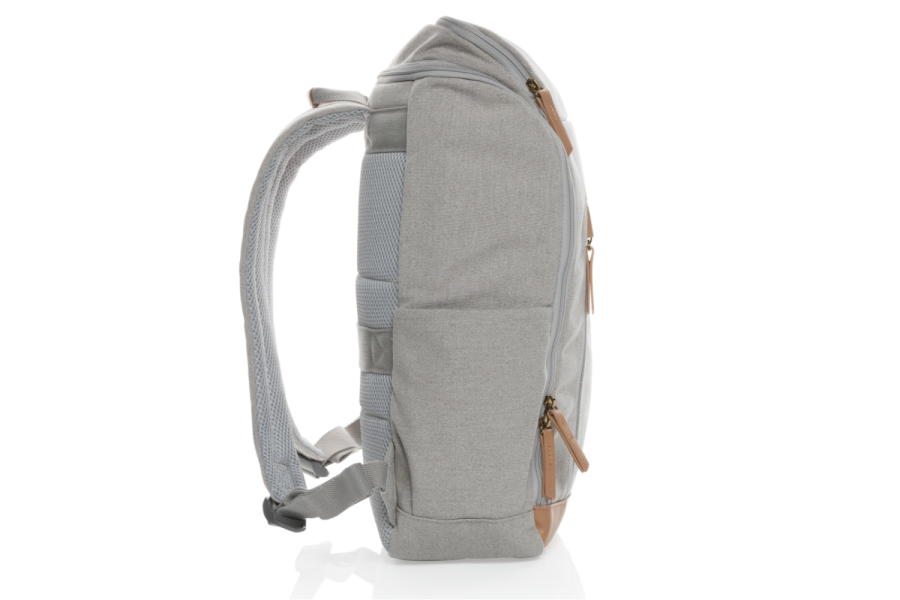 Impact AWARE™ 15" laptopryggsäck i 16 oz. återvunnen canvas: objekt vänster nedåt