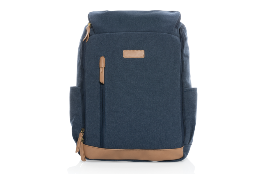 Impact AWARE™ 15" laptopryggsäck i 16 oz. återvunnen canvas: artikelns framsida
