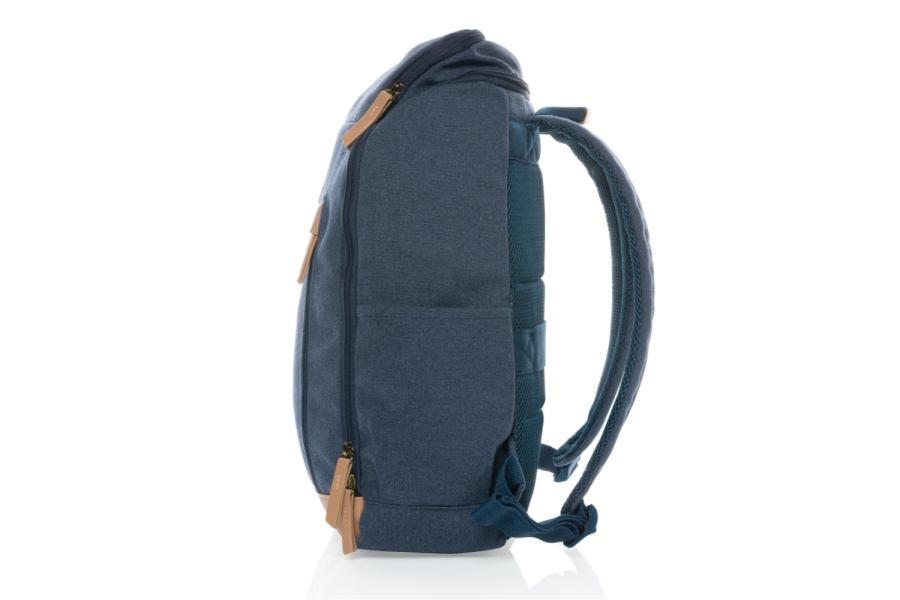 Impact AWARE™ 15" laptopryggsäck i 16 oz. återvunnen canvas: varan rakt upp