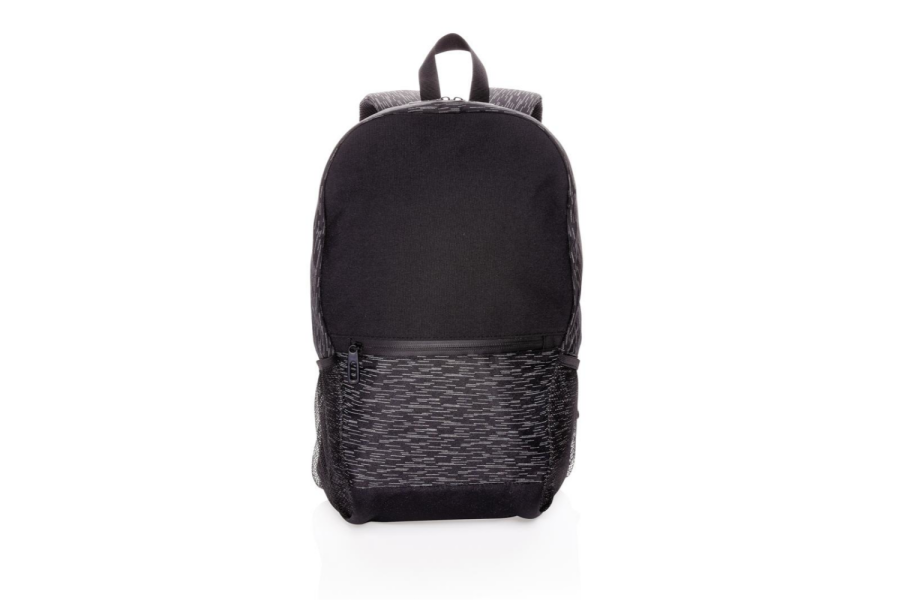 AWARE™ RPET Reflective laptop backpack: item front up