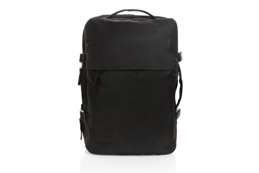 Swiss Peak AWARE™ RPET 15.6" erweiterbarer Wochenendrucksack: Vorderseite des Gegenstands nach unten