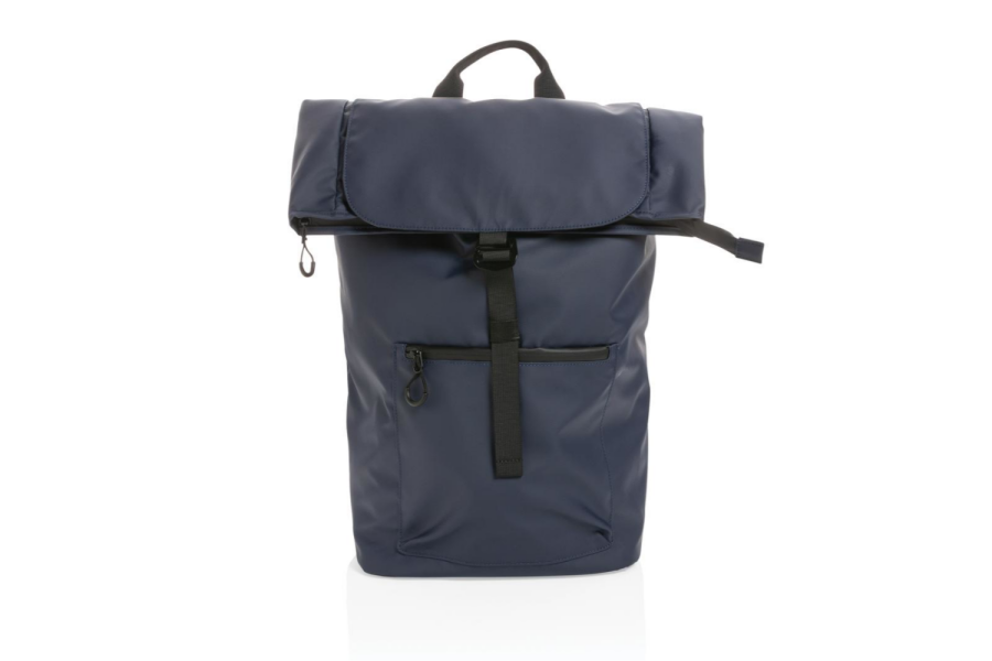 Impact AWARE™ RPET water resistant 15.6" laptop backpack: item front up