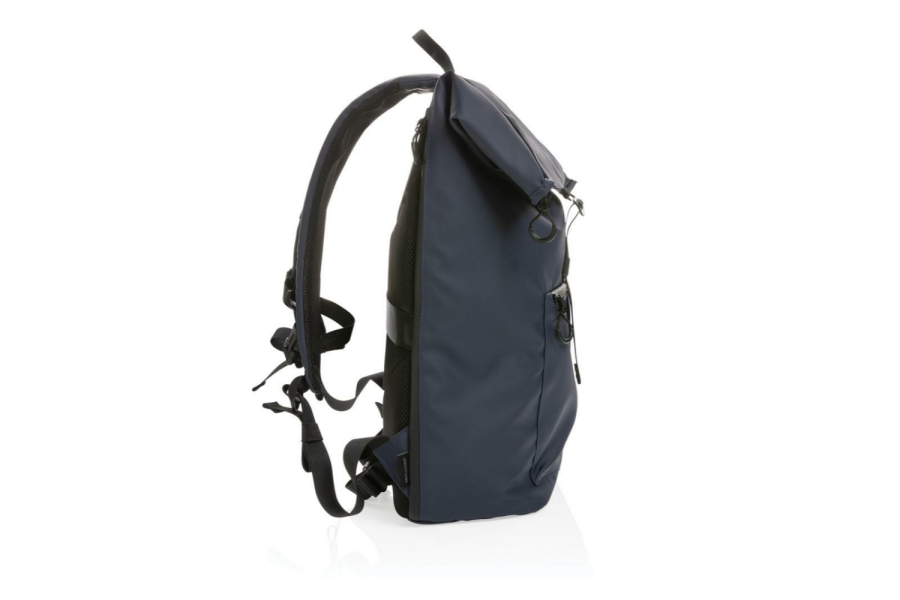 Impact AWARE™ RPET water resistant 15.6" laptop backpack: item side left