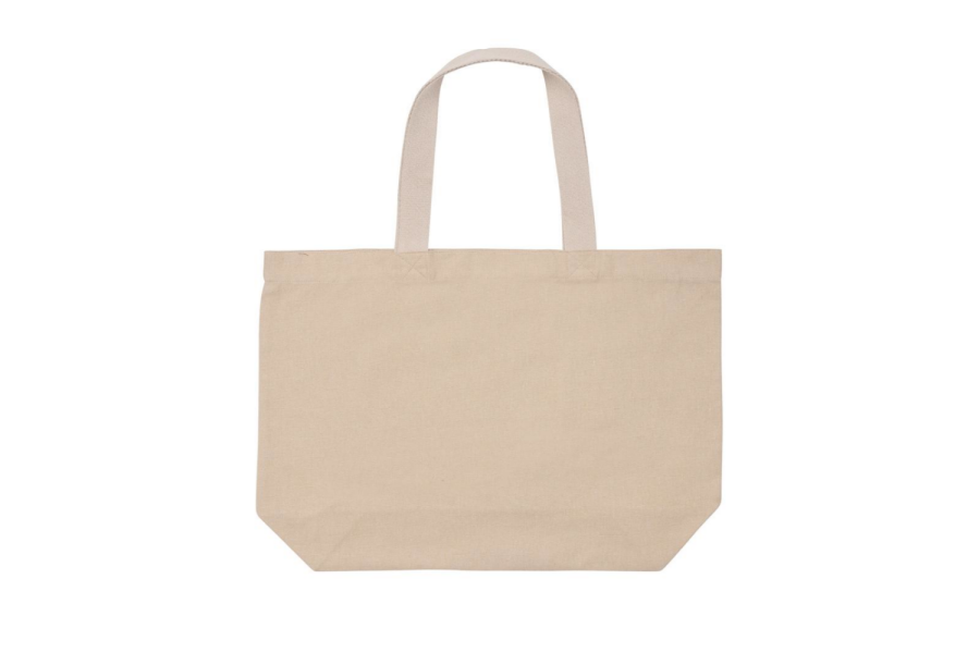 Impact Aware™ 240 gsm rcanvas large tote undyed: item back
