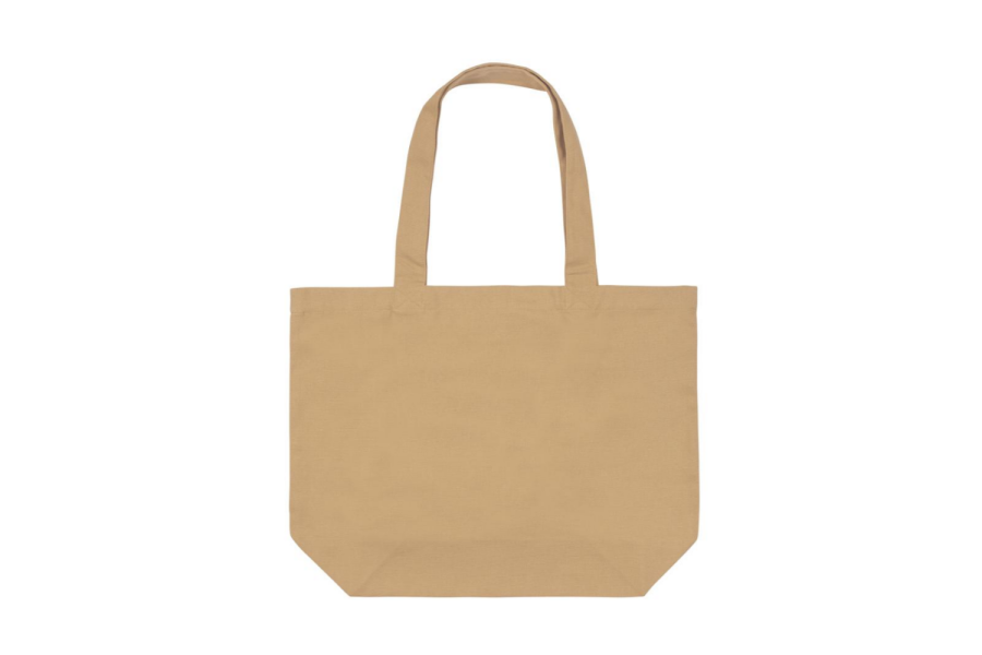 Impact Aware™ 240 gsm rcanvas shopper w/pocket undyed: item front