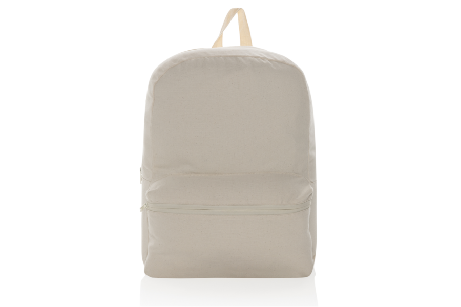 Impact Aware™ 285 gsm rcanvas backpack undyed: item front down