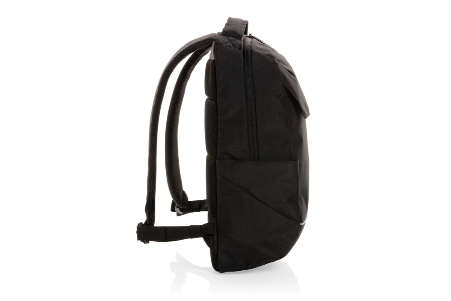 Swiss Peak Brooke AWARE™ RPET daily 15.6" laptop backpack: item side left