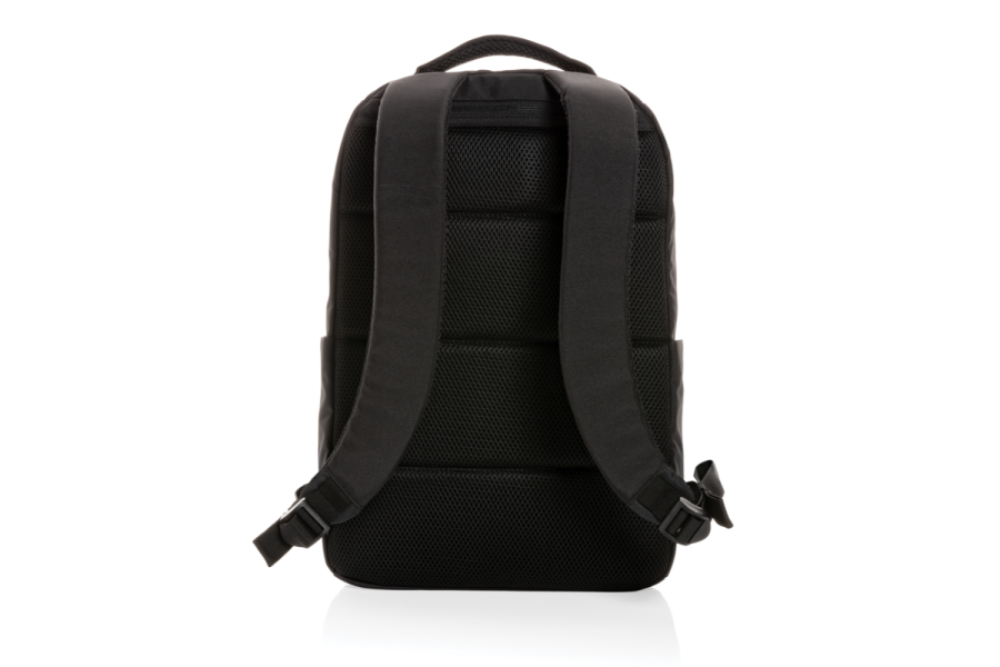 Swiss Peak Brooke AWARE™ RPET daily 15.6" laptop backpack: strap left