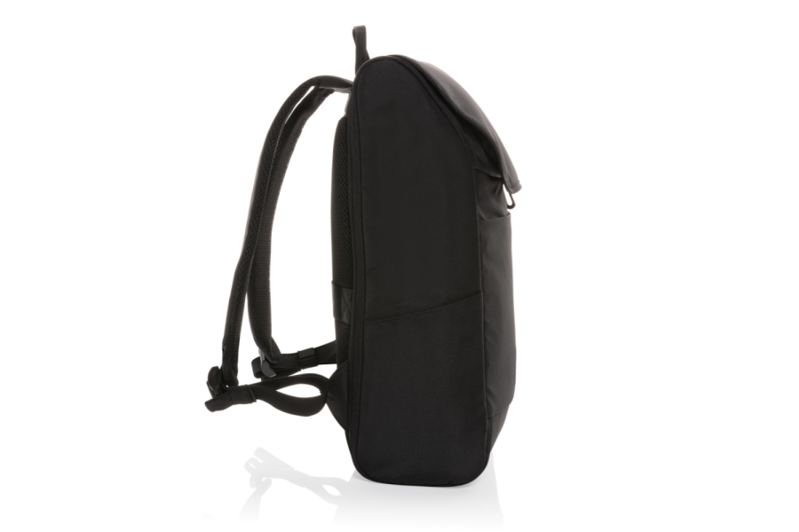 Swiss Peak Fern AWARE™ RPET all over zipper 15.6" backpack: item side left