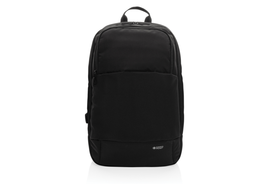 Swiss Peak AWARE™ moderna 15,6 collu klēpjdatora mugursoma: priekšpuse uz augšu