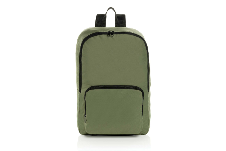 Sac à dos classique pliable Dillon AWARE™ en RPET: Avant du produit