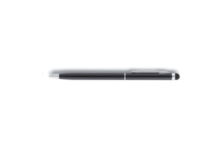 Basic Hardcover PU A5 Notizbuch mit Stylus-Stift: neben dem Clip