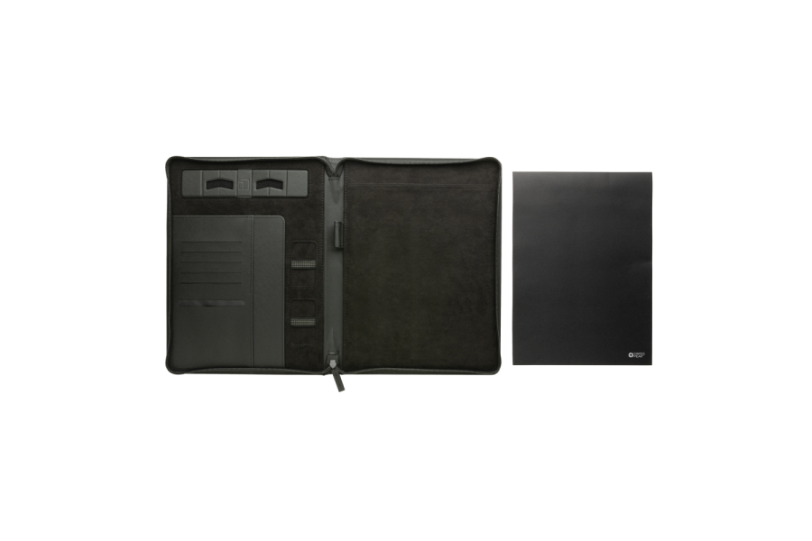 Swiss Peak Heritage RCS rPU A4 portfolio with zipper: notebook