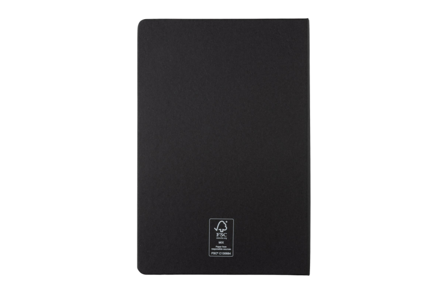 Carnet A5 à couverture rigide: Arrière du produit, au centre