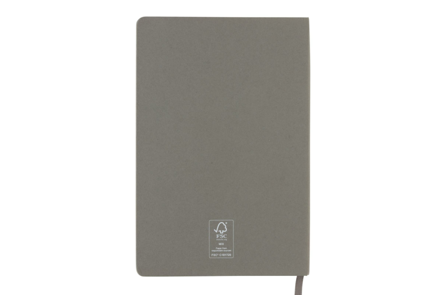 Carnet A5 à couverture rigide: Arrière du produit, au centre
