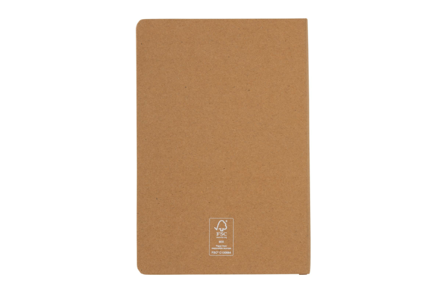 Carnet A5 à couverture rigide: Arrière du produit, partie supérieure