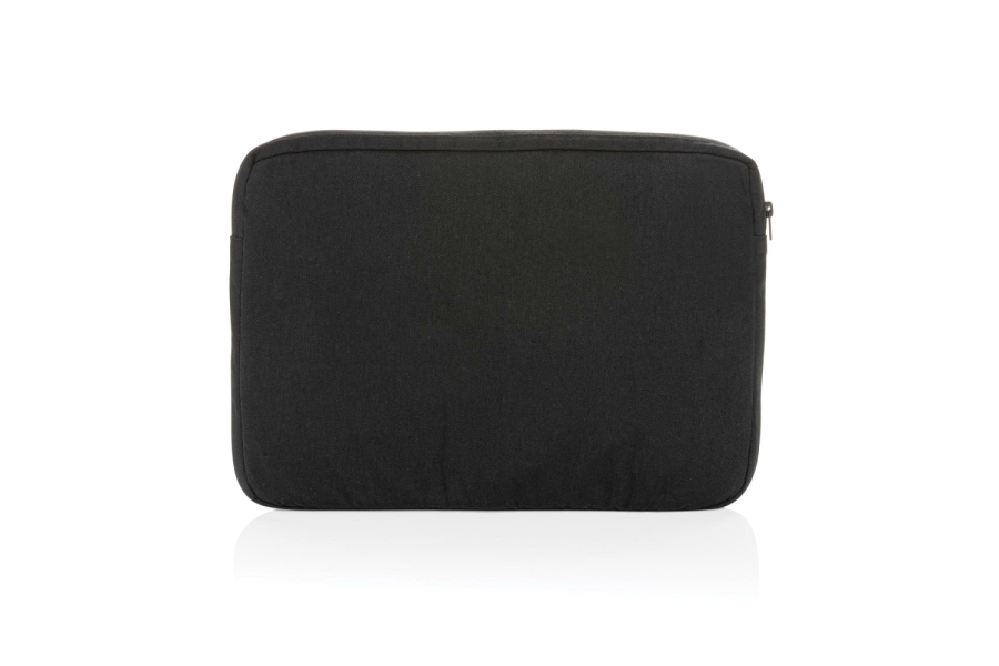 Laluka AWARE™ recycled cotton 15.6 inch laptop sleeve: item back