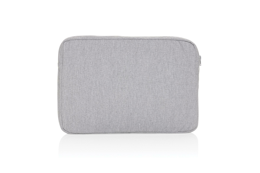 Laluka AWARE™ recycled cotton 15.6 inch laptop sleeve: item back