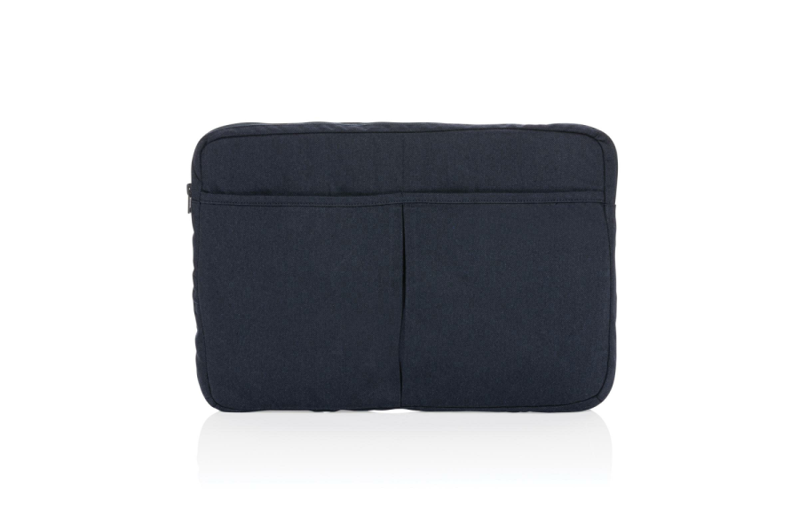 Laluka AWARE™ recycled cotton 15.6 inch laptop sleeve: item front right